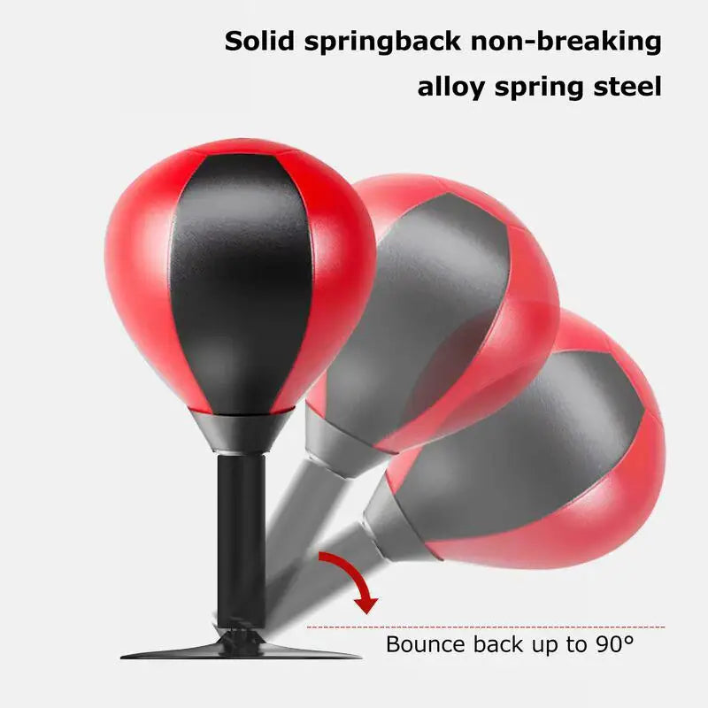 Punching Bag Desktop Punching Bag Stress Buster With Suction Cup Desk Table Boxing Punch Ball Suction Cup Reduce Tension Toys